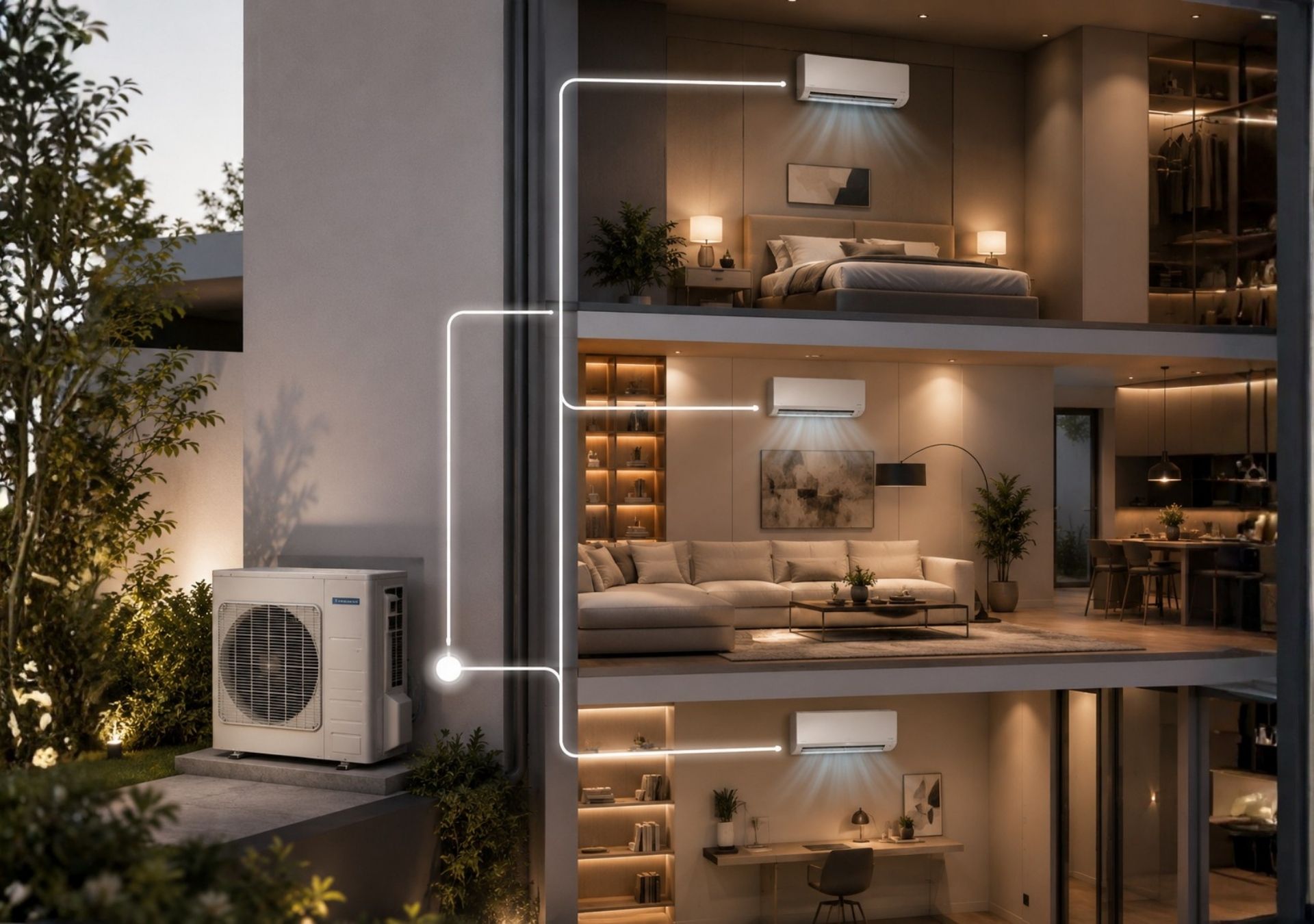 Sistema Multisplit: climatizá varios ambientes con una unidad | Big Blue Sistema Multisplit: climatizá varios ambientes con una unidad